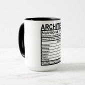 Mug Faits nutritionnels architectes (Devant gauche)