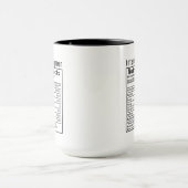 Mug Faits Nutritionnels de Concepteur d'Intérieur Drôl (Centre)