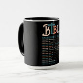 Mug Faits nutritionnels de la Bible chrétienne (Devant gauche)