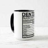 Mug Faits nutritionnels des dentistes (Devant gauche)