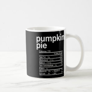 Mug Faits nutritionnels drôles de tarte à la citrouill