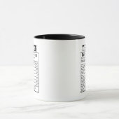 Mug Faits Nutritionnels Drôles pour Enseignants Cadeau (Centre)