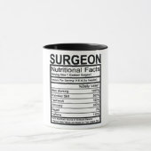 Mug Faits nutritionnels du chirurgien (Centre)