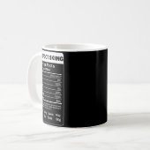 Mug Faits nutritionnels du ski pieds nus (Devant gauche)