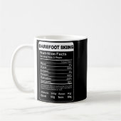Mug Faits nutritionnels du ski pieds nus (Gauche)