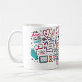 Mug Faits Nutritionnels Infirmière Drôles (Gauche)