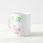 MUG FAJR U SNOOZE VOUS PERDEZ (Devant gauche)