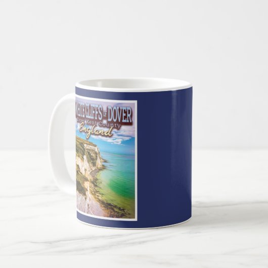 MUG FALAISES BLANCHES DE DOVER - DOVER KENT ANGLETERRE (Devant gauche)