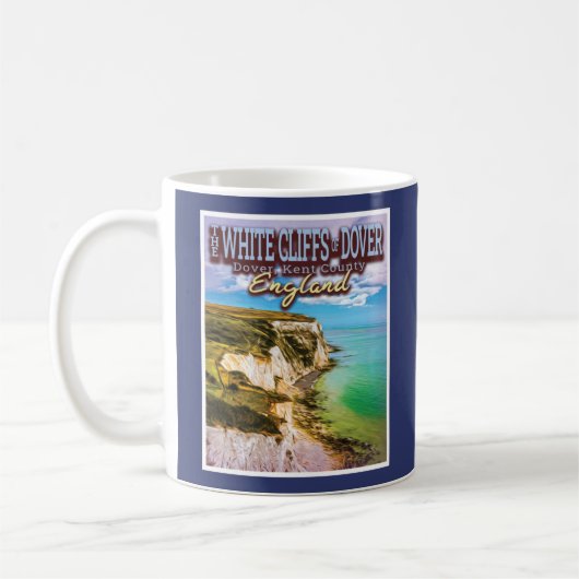 MUG FALAISES BLANCHES DE DOVER - DOVER KENT ANGLETERRE (Gauche)