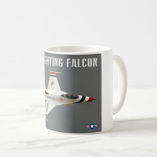 MUG FALCON DE COMBAT F-16C (Devant droit)