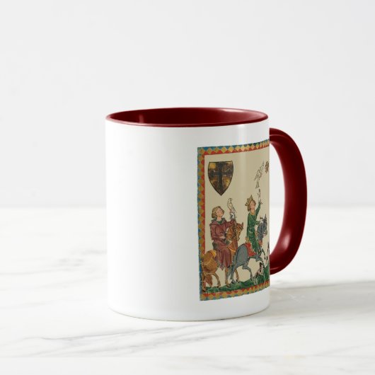 Mug Falconry, 14th Century Codex Manesse (Devant droit)
