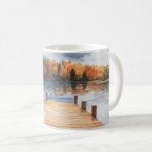 Mug Fall Autumn Nature Lake Trees Landscape (Devant droit)