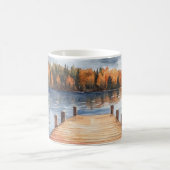 Mug Fall Autumn Nature Lake Trees Landscape (Centre)