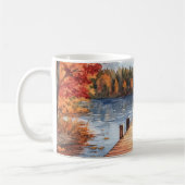 Mug Fall Autumn Nature Lake Trees Landscape (Gauche)