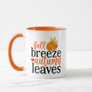 Mug Fall Breeze Autumn quitte Wordart