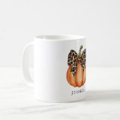 Mug Fall Coquette Pumpkin Bow (Devant gauche)