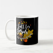Mug Fall For Jesus He Never Leaves Autumn Fall Christi (Gauche)