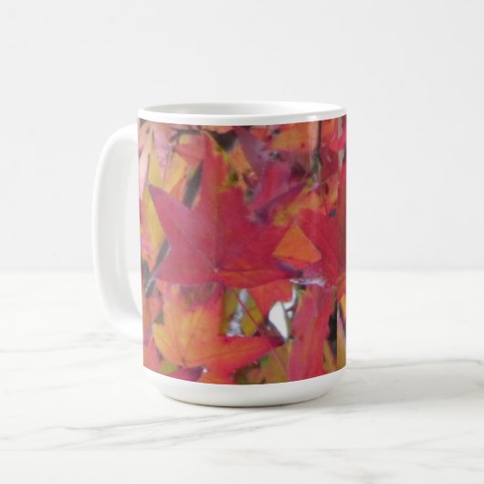 Mug - Fall Leaves Koffiemok (Voorkant links)