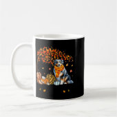 Mug Fall Maple Tree Print Dog Lover Happy Thanksgiving (Gauche)