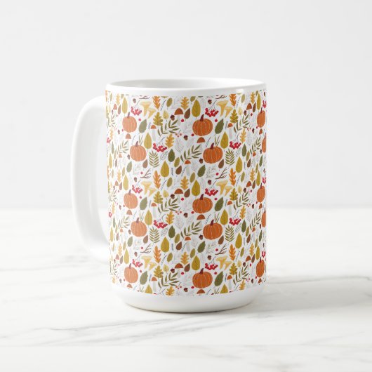 Mug Fall Pumpkin Pattern (Devant gauche)