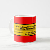 Mug Fallacy logique : Conclusion Négative De L'Affir.. (Devant gauche)