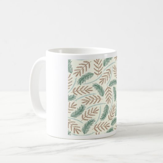 Mug Fallen Fern Motif (Devant gauche)