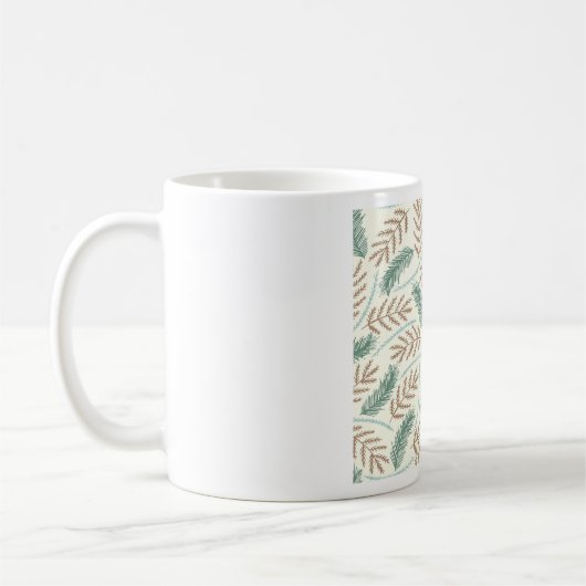 Mug Fallen Fern Motif (Gauche)
