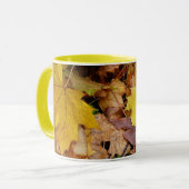 Mug Fallen Maple Feuille Jaune Automne Nature (Devant gauche)
