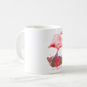 Mug Fallmingo Flamant rose Automne Citrouille Aquarell (Devant gauche)