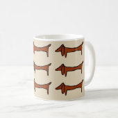 Mug Fameux Dachshund Abstrait (Devant droit)