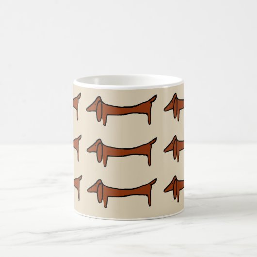 Mug Fameux Dachshund Abstrait (Centre)