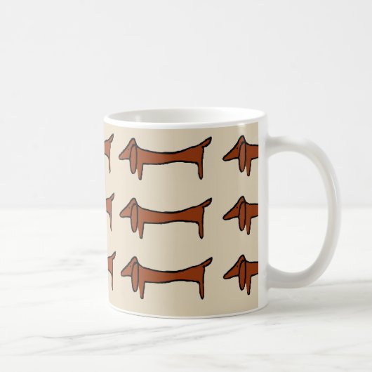 Mug Fameux Dachshund Abstrait (Droite)