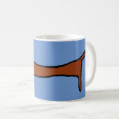 Mug Fameux Dachshund Abstrait (Devant droit)