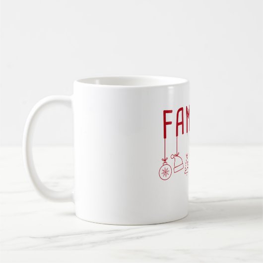 Mug Famiglia Italienne - Correspondance de Noël de fam (Gauche)