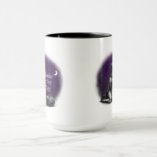Mug Familier à la première vue (Ciel violet) (Centre)