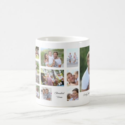 Mug Famille 12 Photo Collage Citations scientifiques N (Centre)