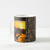 Mug Famille 2 de girafe (Devant gauche)