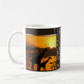 Mug Famille 2 de girafe (Gauche)