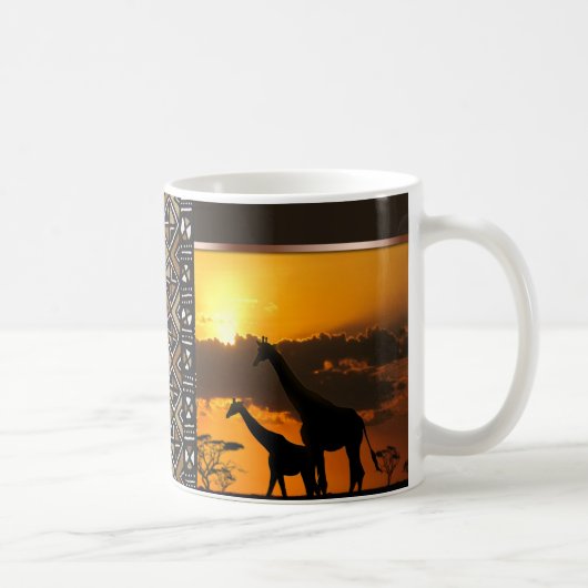 Mug Famille 2 de girafe (Droite)