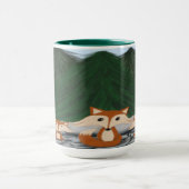 Mug Famille adorable de renards (Centre)