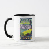 Mug Famille Beaver - Camp du gouvernement, Oregon (Gauche)
