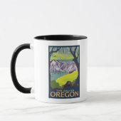 Mug Famille Beaver - Les Dalles, Oregon (Gauche)