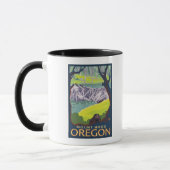Mug Famille Beaver - Mount Hood, Oregon (Gauche)