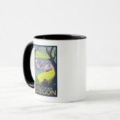 Mug Famille Beaver - Mount Hood, Oregon (Devant gauche)