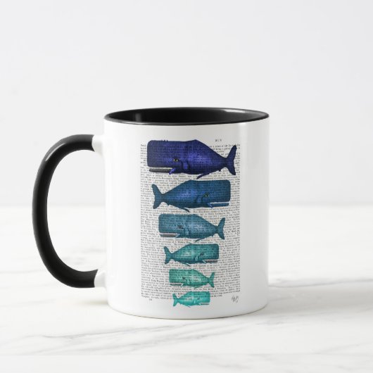 Mug Famille Blue Whale (Gauche)