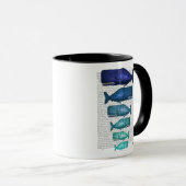 Mug Famille Blue Whale (Devant droit)