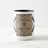 Mug Famille Cabine Rustique Sud-Ouest Tribal Cactus La (Centre)