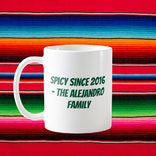 Mug Famille Cinco de Mayo personnalisée