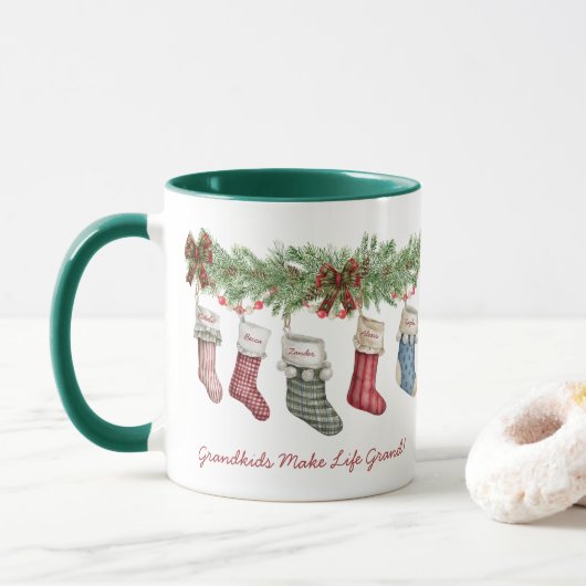Mug Famille de 11 ans | Petits enfants | Milieu de tra (Avec donut)