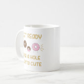 Mug Famille de beignes mignonnes, Faire-part bébé (Devant gauche)